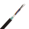 Cable exterior de fibra óptica, GYTS 4-12,24-48,72-96 G.652.D Fibra, tubo múltiple suelto trenzado, armadura de acero corrugado, chaqueta individual de HDPE