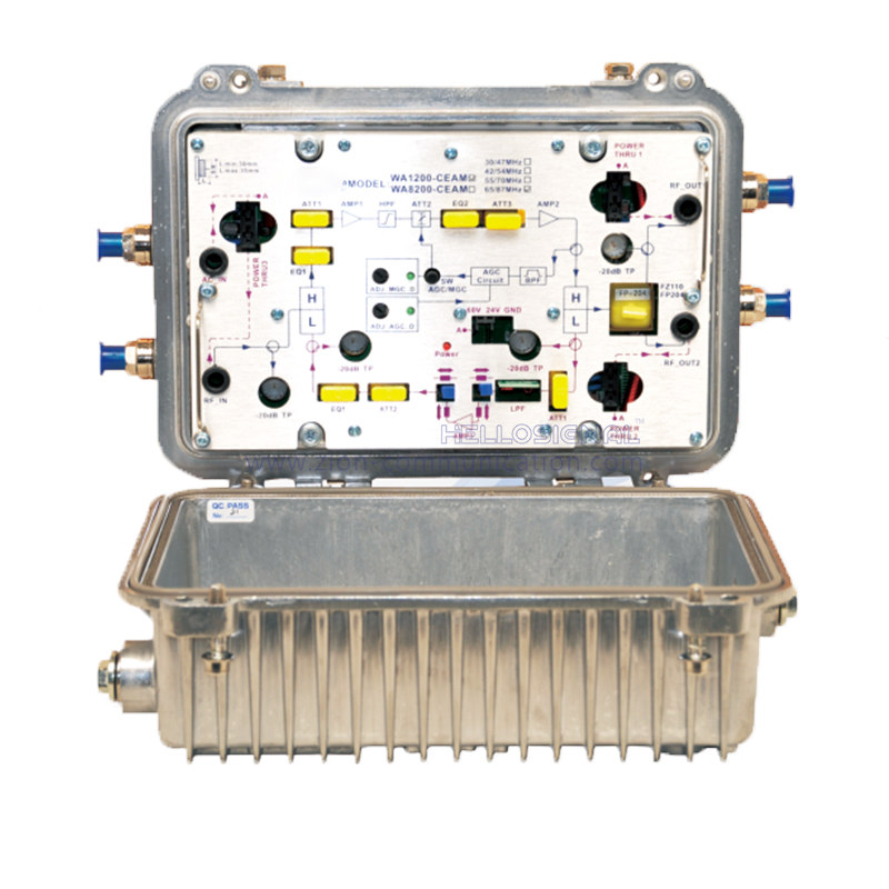 Amplificador bidireccional modular al aire libre WA-1200-CEAM de CATV Line Amplifier