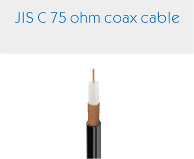 Cable coaxial JIS C de 75 ohmios